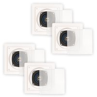 Blue Octave LS42 In Wall or In Ceiling Speakers Home Theater 2-Way Square 2 Pair Pack