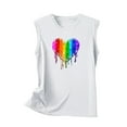 thumbnail image 4 of TDYHUAO Rainbow Heart Tank Tops for Women Summer Crew Neck Sleeveless LGBTQ Shirt Casual Vacation Tanks Lesbian Tank Top, 4 of 5
