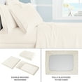 thumbnail image 3 of Swift Home 4-Piece Soft Lightweight Cream Microfiber Sheet Set with Extra Pillowcases, Twin-XL, 3 of 4