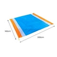 thumbnail image 4 of LJNYFDC Foldable Outdoor Blanket Outdoor Picnic Blanket with Stake Carabiner Drawstring Waterproof Sandproof Foldable Machine Washable Camping Rectangle Blanket, 4 of 6