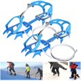 thumbnail image 3 of Tacos De Hielo, Tacos De Tracción De Nieve Ajustables, Antideslizantes Universales Para Senderismo, Caminar Sobre Nieve/escalada De Esquí En Hielo, Escalada En Hielo ANGGREK Otros, 3 of 8