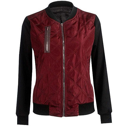 fashionvista Chic Babe Bomber Jacket In Quilted Satin - image 5 of 22