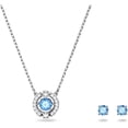 thumbnail image 5 of Swarovski Una Rhodium Plated And Zirconia Necklace And Earrings Set 5480485 For Women, 5 of 5