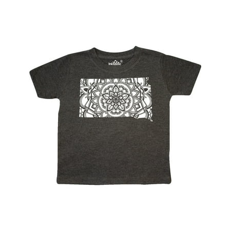 

Inktastic South Dakota Silhouette Mandala Gift Toddler Boy or Toddler Girl T-Shirt