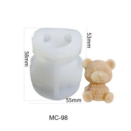 

Liveday Bear Shape Ice Silicone Mold Animal Coffee Milk Teas Ice Cubes Mould DIY Hockey Ice Cubes Maker Kitchen Bar New