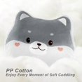 thumbnail image 4 of Almohada de peluche de husky, cojín para asiento, almohada de peluche, cojín para cadera, cojín de suelo de animal, decoración de habitación, cojín para sofá o silla de dormitorio (husky), 4 of 5