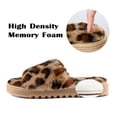 thumbnail image 4 of LORDFON Open Toe Fuzzy Womens Slippers Fluffy House Slippers with Memory Foam, 4 of 6