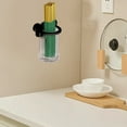 thumbnail image 6 of Wall Mounted Toothbrush Stand, Bathroom Shower Organizer for Toothpaste, Combs, Makeup Brushes, Plastic Utensil Holder for Kitchen, White, 6 of 6