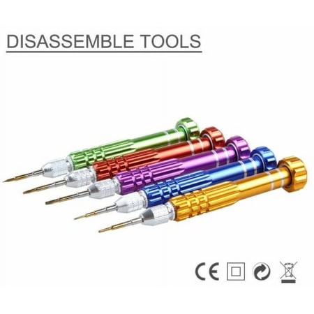 5PCS Replacement Screwdriver Screw Heads Set Repair Tools Kit Accessory Part for Smartphone