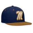 thumbnail image 3 of Men's Fanatics Navy/Brown Ole Miss Rebels NoBo Fitted Hat, 3 of 4