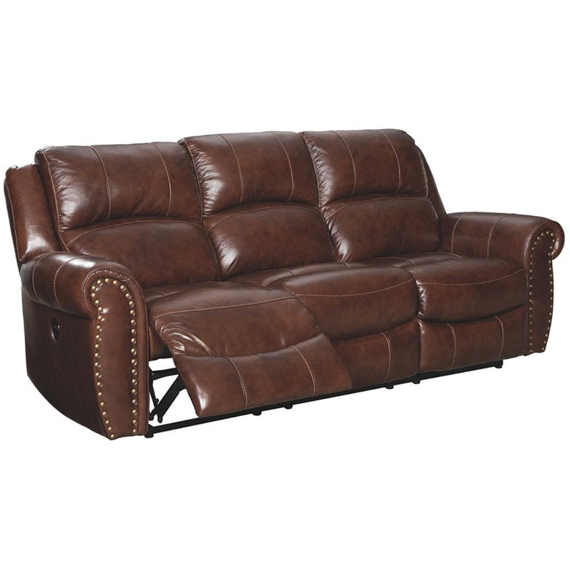 Ashley Furniture Bingen Leather Power, Ashley Nailhead Leather Sofa Review