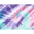 thumbnail image 5 of Little & Big Girls Tie Dye Pink Purple Blue Swirl Pajamas Long Sleeves & Pants 2-Piece Clothes Set Cute Pink Pjs Size 10, 5 of 7