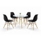 thumbnail image 1 of Set Comedor Oslo 4 Sillas Mesa Redonda 80cm Polipropileno Madera Mundo In  KITMESI0052, 1 of 13