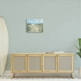thumbnail image 2 of Ocean Shore Beach Boardwalk Coastal Painting Gallery Wrapped Canvas Print Wall Art, 2 of 7