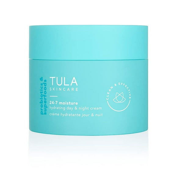 TULA Skin Care 24-7 Hydrating Day & Night Cream - Supersize, Anti-Aging Moisturizer for Face, Contains Watermelon & Blueberry Extract, 3.4 oz.