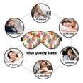thumbnail image 7 of Xecao Hawaiian Pineapples And Hibiscus Flowers for Soft Fluffy Sleeping Blindfold, Nap eye cover tailored for the utmost comfort for girls, women, kids, and adults., 7 of 7