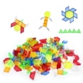 thumbnail image 3 of Bloques de construcción huecos transparentes de seis colores y seis líneas de matemáticas, juguetes educativos para la primera infancia, material didáctico de ciencias, 180 piezas, 3 of 5