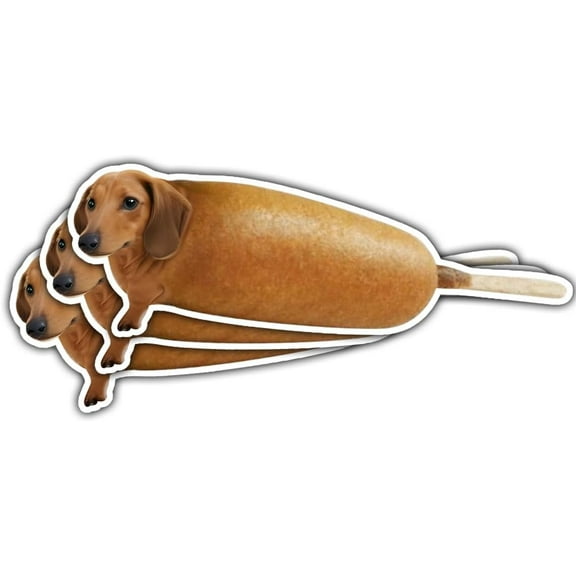 Corn Dog Sticker – Ridiculous Funny Vinyl Sticker Pack for Adults, Stupid Meme Bumper Stickers for Laptop, Water Bottle, Phone, Car, Helmet, Window – Weird Corny Humor Stickers 3 Inch (3x3inch)