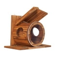 thumbnail image 3 of Comedero de madera para ardillas, comedero de madera para ardillas, estación de alimentación artesanal para patio, cerca de jardín, invierno, 3 of 8