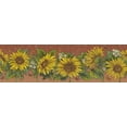 thumbnail image 2 of Dundee Deco's Peel and Stick Self Adhesive Wallpaper Border - Floral Yellow, Butterflies, 15 ft x 7 in, 2 of 6