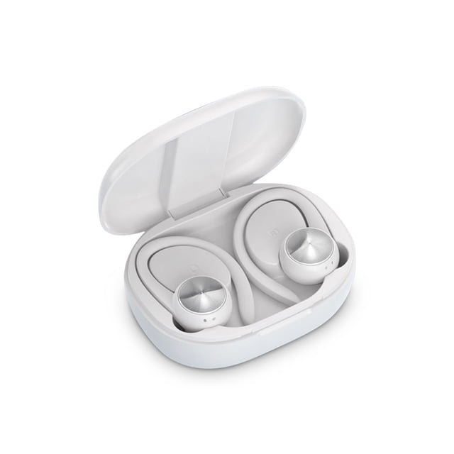 Auriculares inalámbricos compatibles con Bluetooth V5.0 Música recargable Auriculares con sonido 3D IPX5 Auriculares portátiles impermeables para llamadas Blanco 2 piezas Eigraketly EL005159-04B