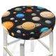 thumbnail image 3 of Balery Planets In Deep Space Fundas de asiento para taburete de bar redondo de tela de terciopelo ajustables que protegen de arañazos y manchas para sillas de 14 a 17 pulgadas.-14 inch, 3 of 7