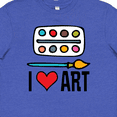 thumbnail image 4 of Inktastic Painting I Love Art Youth T-Shirt, 4 of 5