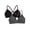 Black/ Grey, variant on Girls Seamless Soft Cup Bra 2-Pack, Sizes 28-38