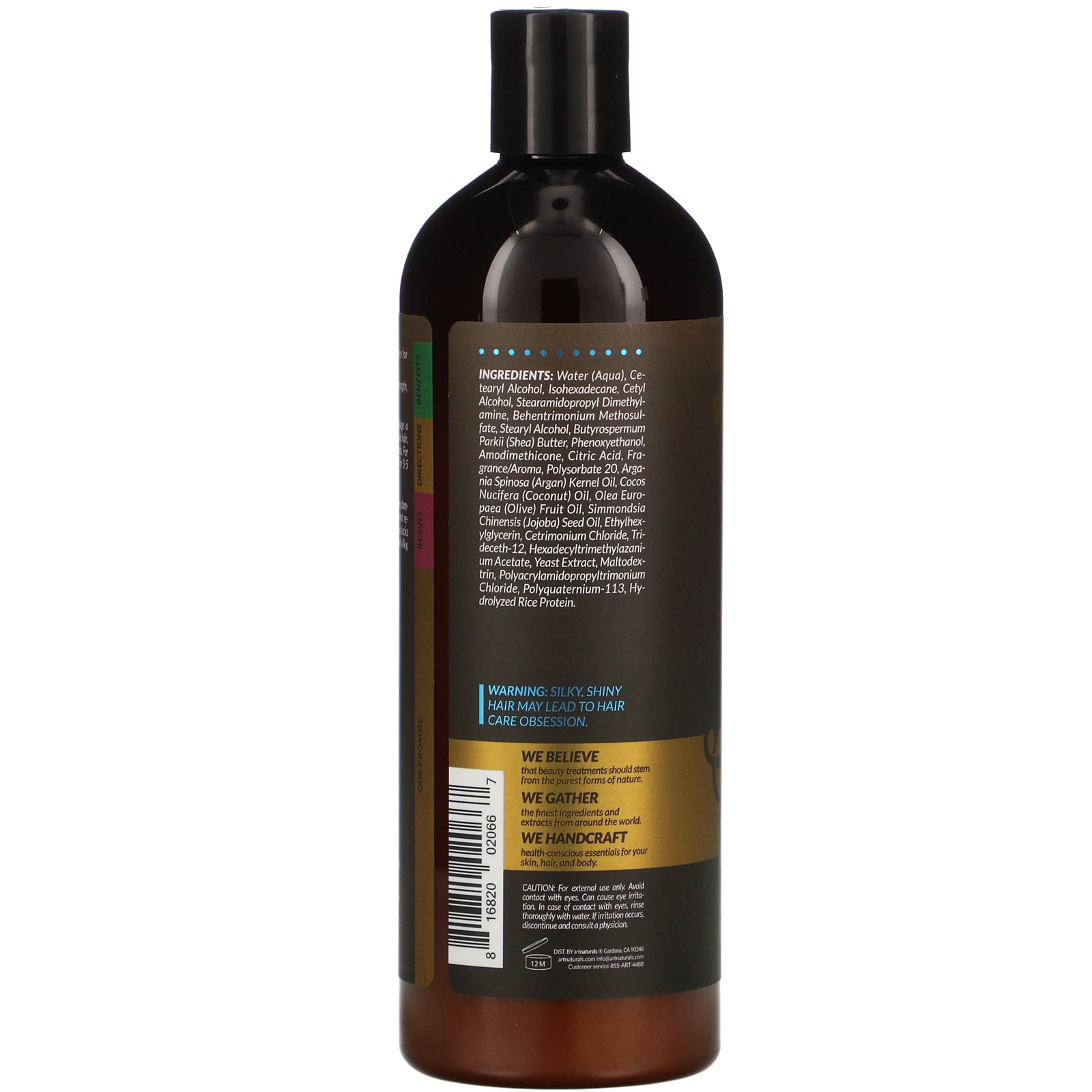 ArtNaturals Hair Loss Thinning Regrowth & Volumizing Conditioner Treatment with Argan Oil & Rosemary, 16 fl oz