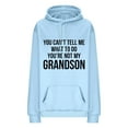 thumbnail image 4 of QUINDOS Womens Hoodies Pullover Letter Womens Sweatshirts Casual Long Sleeve Graphic Crew Neck Pullover Tops, 4 of 5