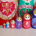 thumbnail image 4 of Poupées Russes 10 Pcs Poupées Russes Gigognes Matryoshka Faites à la Main, 4 of 5