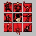 thumbnail image 2 of Mens Marvel Daredevil Poses Lightweight Hoodie, 2 of 4