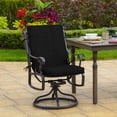 thumbnail image 3 of ARDEN 4-Pack Patio Dining Outdoor Chair Cushions, 20x44, Rain-Proof Seat Pad, Fade-Resistant Outdoor Black Leala, 3 of 14