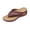 Wine, variant on Bkhluea Women Rhinestone Bar Thong Wedge Sandals Comfortable Footwear For Beach Travel Casual Outdoor Activities