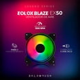 thumbnail image 4 of Ventilador Gamer Balam Rush EOLOX BLAZE EX50 120mm ARGB Negro 1500RPM 3 Pin, 4 of 6