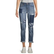 EV1 from Ellen DeGeneres Alex Relaxed Ikat Floral Patchwork Jeans Women's