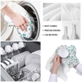 thumbnail image 5 of Teal Grey Floral White Kitchen Towel Cleaning Cloth Microfiber Soft Household Super Absorbent Dish Washing Cloth, 5 of 6