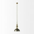 thumbnail image 2 of Mercana Capsa Metal Dome Pendant Light in Antique Gold and Silver Tones, 2 of 7