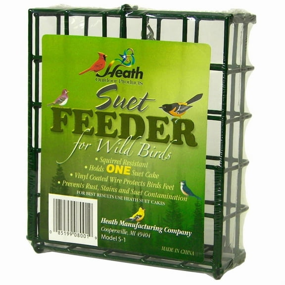 Heath S-1-8 Single Hanging Suet Feeder, Metal