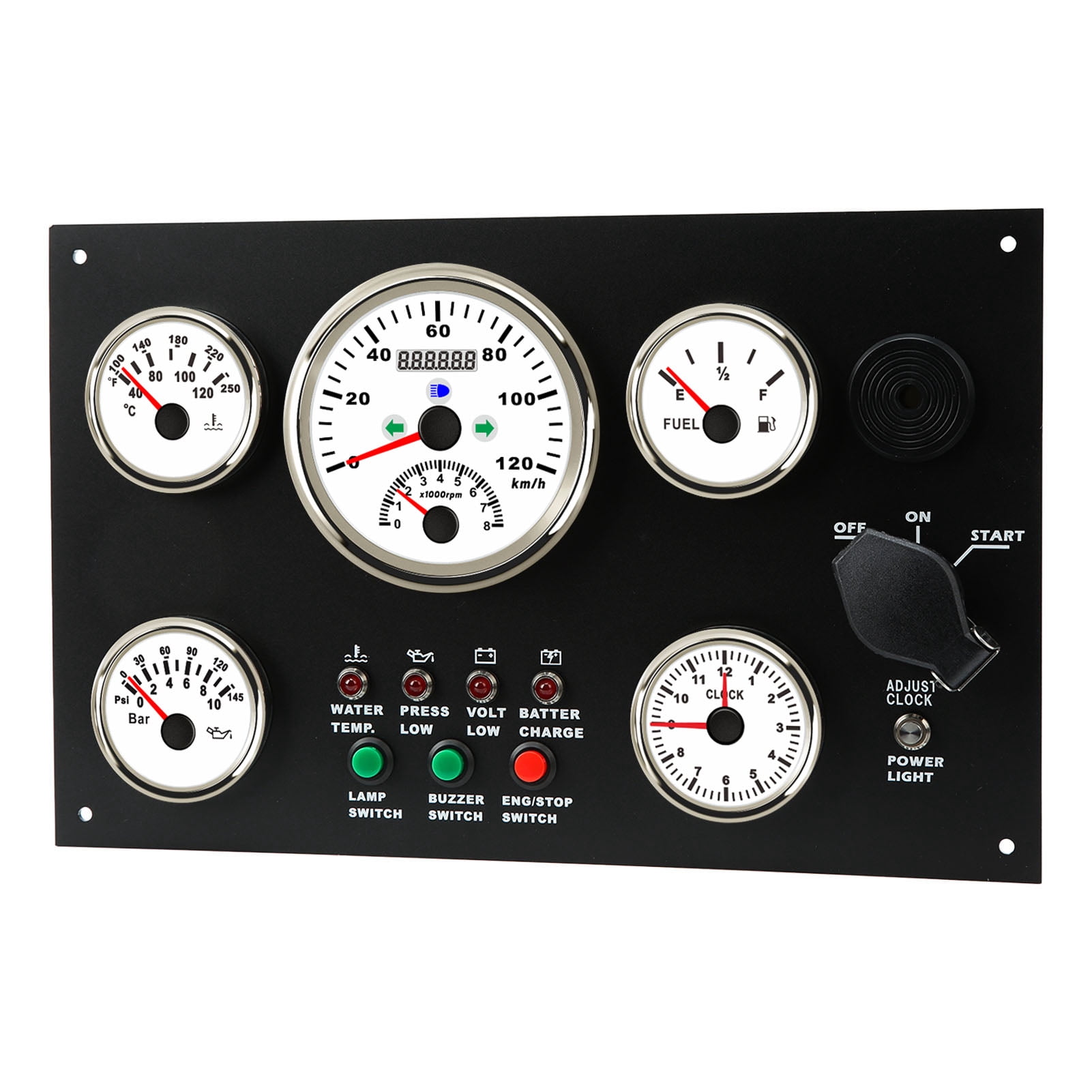 Boat Dash Instrument Panel, Gauge Cluster Set Rugged Structure Water ...