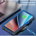 thumbnail image 5 of Starshop Moto G Power 2025 Case Phone Cover Shockproof Holster With Glass Screen - Blue, 5 of 5
