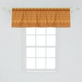 thumbnail image 2 of Ambesonne Orange Window Valance, Aztec Sun Geometric Borders, 54" X 18", Pale Orange Burgundy, 2 of 3