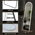 thumbnail image 6 of ZUNMOS 63"x 20" Arched Full Length LED Mirror , Ideal for Makeup and Outfits, 6 of 7