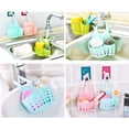 thumbnail image 6 of Portable Over the Hanging Basket Sink Organizer, Hanging Storage Bag Basket for Kitchen, Bathroom, Bath Tools, Space Saving Sink Holder with Hooks, Durable & WaterproofGreenOne Size Green One Size, 6 of 7