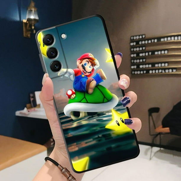 Funda de teléfono Super Mario b-bros para Samsung Galaxy S8, S22 Ultra, 5G, S21 Plus, S20 FE, S21, S7, S10, S9, S10e qiuyongmign unisex
