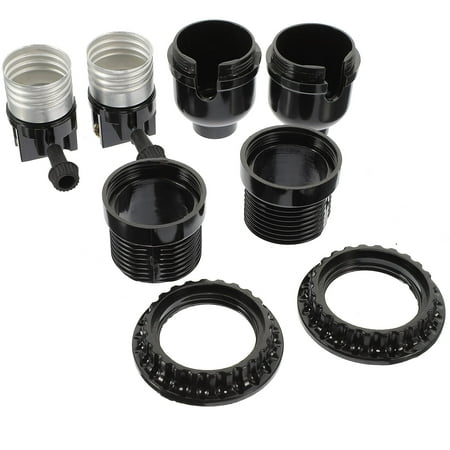 

Qesai Screw Light Socket 2 Pcs Fixture Parts Lamp Replacement Chandelier Bulbs Bakelite