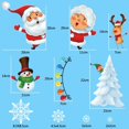 thumbnail image 4 of Christmas Window Stickers 313 Pcs, Snowflakes Christmas Decoration Window Stickers Santa Snowman Door Sticker Removable Static Stickers, 4 of 5