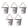 thumbnail image 4 of 5pcs Wrought Iron Living Room Flower Pot Hanging Planter Basket Indoor Outdoor, 4 of 10