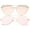 2-Pack | Teardrop/Crossbar, variant on sunglassLA Female Mod Fashion Teardrop Rimless Mirror Flat Lens Metal Frame Aviator Sunglasses 58mm (Gold / Pink Mirror) - 58mm