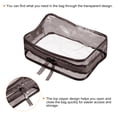 thumbnail image 3 of Uxcell 6.7"x2.4"x4.7" Clear Travel Toiletry Bags, Makeup Bags Cosmetic Pouch with Zipper Grey, 3 of 5